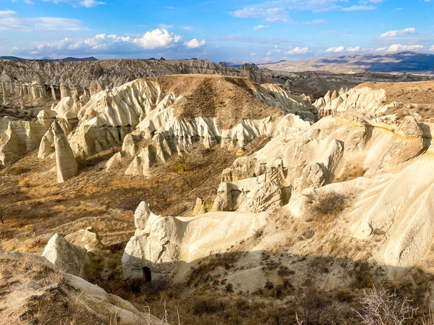 View on hills and mountains in Cappadocia, Turkey. - 写真・画像