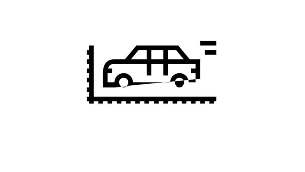 auto model maten en kenmerken lijn pictogram animatie - Video