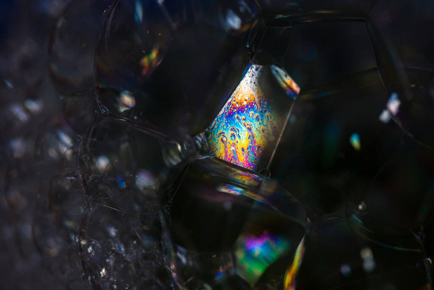 Художественный красочный фон из мыльных пузырей - Фото, изображение