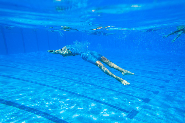 Swimming Girl Warm-Up Nationals - Photo, Image