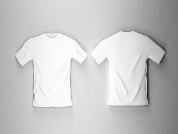 Camiseta realista Ilustración 3D Escena burlona sobre fondo aislado - Foto, Imagen