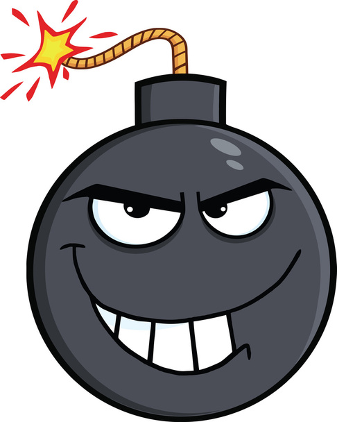 邪悪な爆弾漫画のキャラクター - 写真・画像
