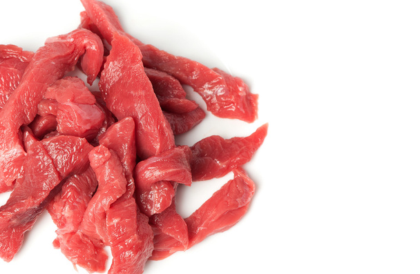 raw red meat isolated on white - Foto, Bild
