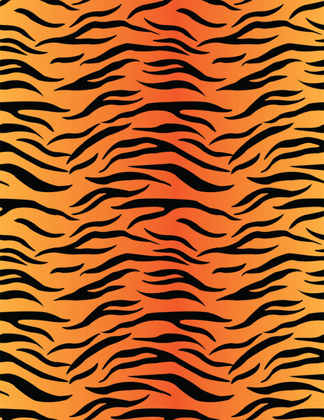Ilustração de vetor de padrão de pele de tigre sem costura, Padrão de pele animal para impressão de tecido e têxtil, papel de embrulho, cenários, Índia padrão de pele de tigre fundo - Vetor, Imagem
