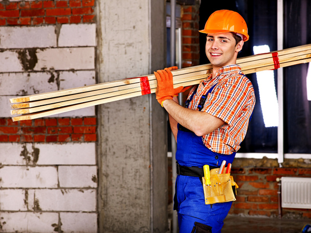 Man in builder uniform. - Photo, Image