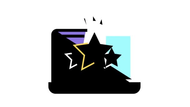 hodnocení na animaci ikon barev notebooku - Záběry, video