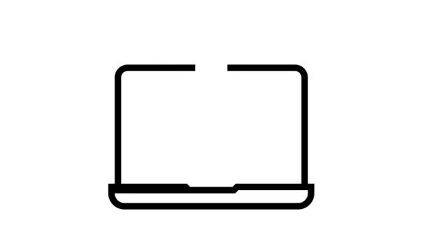 рейтинг анімації піктограми лінії ноутбука
 - Кадри, відео