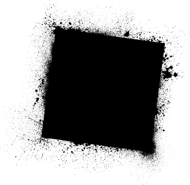 Гранж чорна рамка - Вектор, зображення