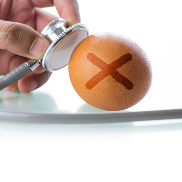  Egg with Stethoscope - Photo, Image