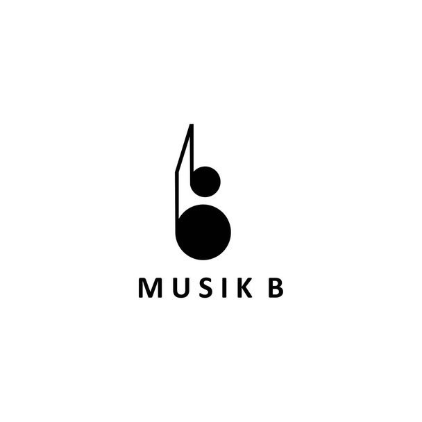 літера B логотип креативна ілюстрація, а не музичний дизайн векторний шаблон
  - Вектор, зображення