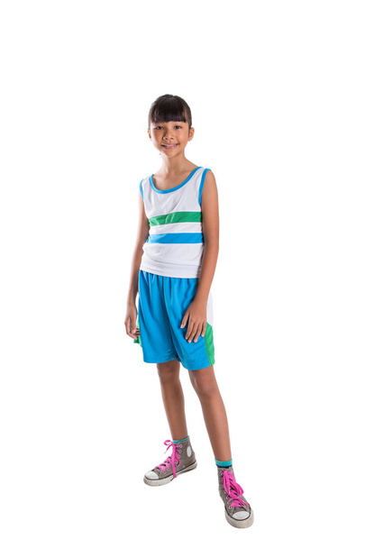 Молодая девушка в атлетическом наряде
 - Фото, изображение