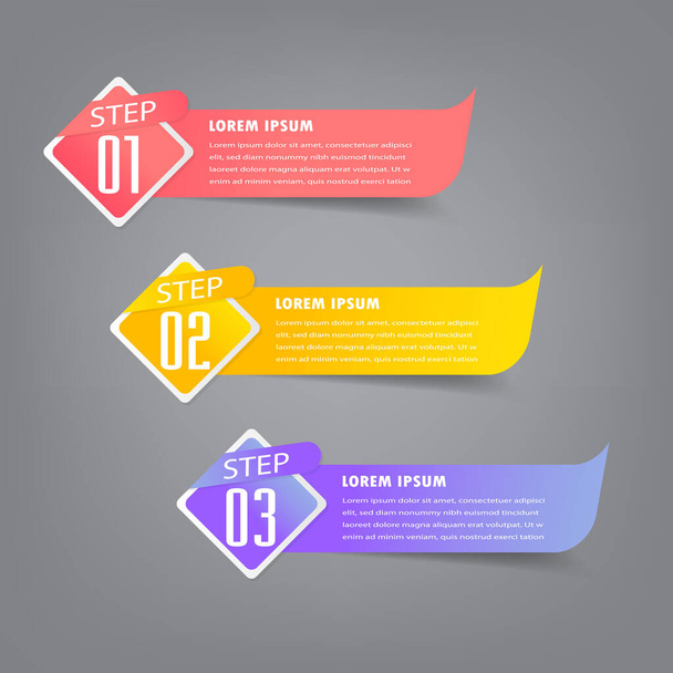colorful modern text box template for website, computer graphic, technology and internet, banner - Вектор, зображення