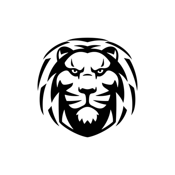 Lion head luxury λογότυπο εικονίδιο διάνυσμα εικονογράφηση - Διάνυσμα, εικόνα