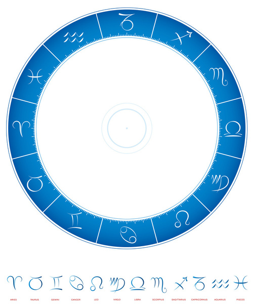 Astrologie Calligraphie zodiacale
 - Vecteur, image