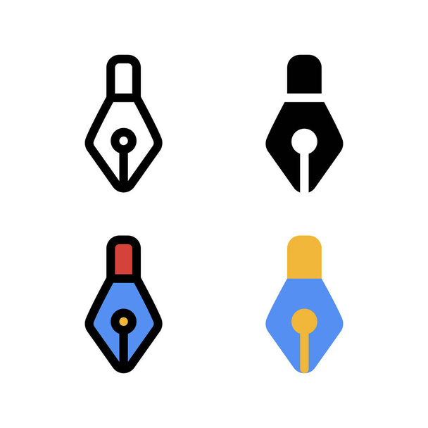 Pen gereedschap pictogram, logo en illustratie Vector - Vector, afbeelding