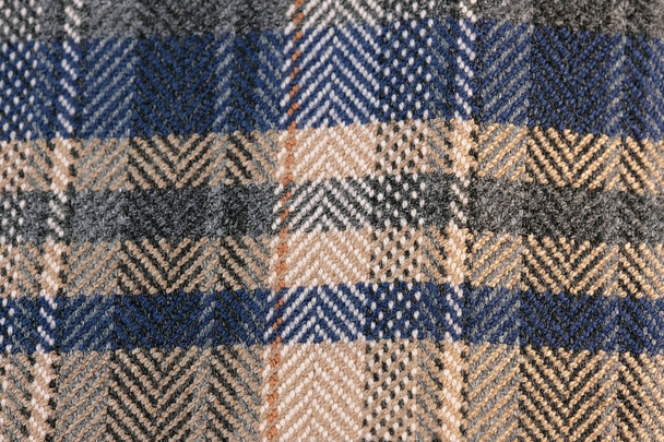 Textile texturé fond close-up macro photographie d'un fragment d'une femme laine robe machine tricoté - Photo, image
