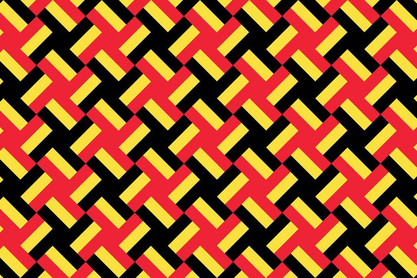 Eenvoudig geometrisch patroon in de kleuren van de nationale vlag van België - Foto, afbeelding