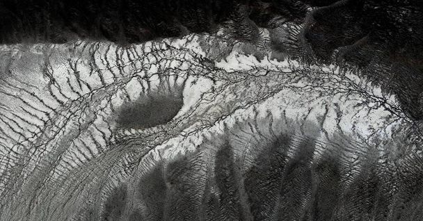   Egyesült Államok, elvont fotográfia domborzati rajzok mezők az USA-ban a levegőből, Műfaj: Absztrakt naturalizmus, az absztrakt a figuratív,   - Fotó, kép