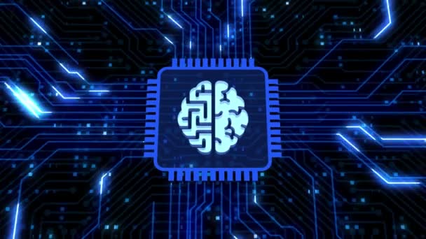Internet, affaires, Technologie et concept de réseau. Intelligence artificielle (IA), apprentissage automatique et concepts informatiques modernes. - Séquence, vidéo