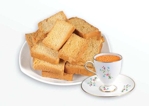 Crujiente Rusk o tostadas para una vida saludable - Foto, imagen