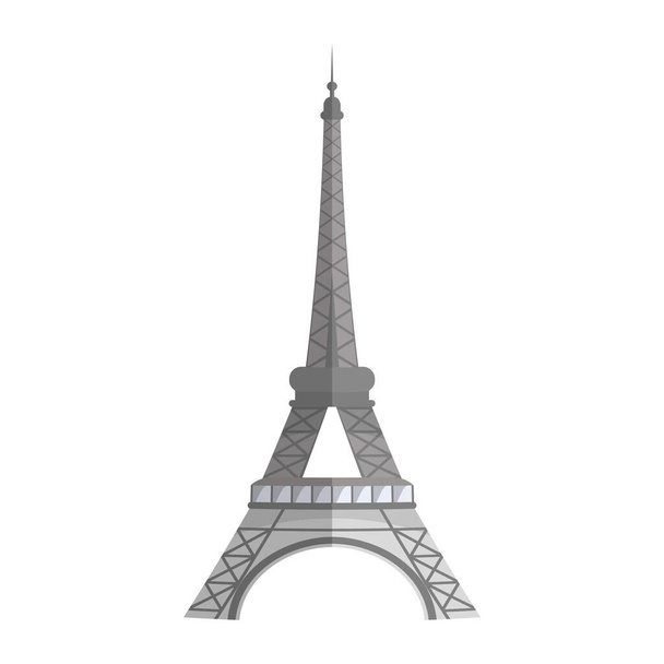 Πύργος του Άιφελ απομονωμένος σε λευκό φόντο - Διάνυσμα, εικόνα