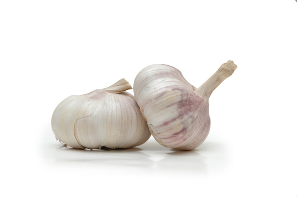 Garlic cloves isolated on white - Photo, Image