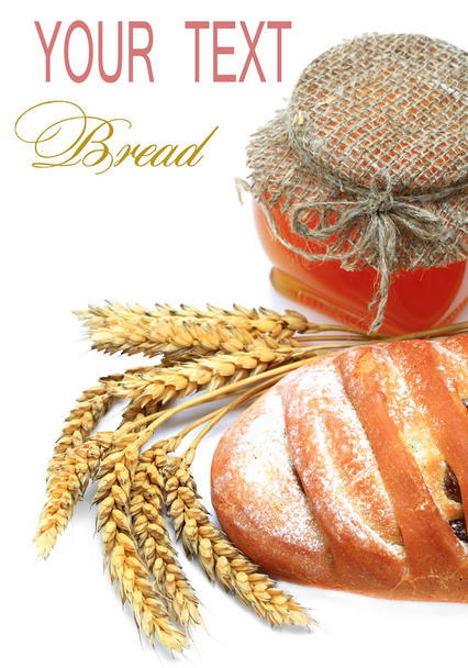 Bread and honey - Photo, image