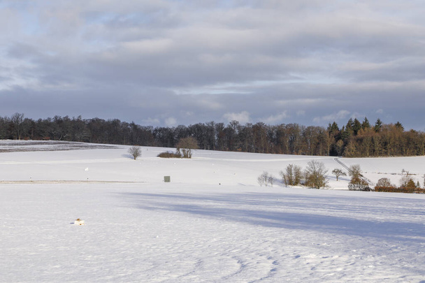Landschaftliche Winterlandschaft bei Eschenhahn im Taunus - Foto, Bild