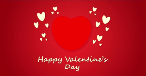 Valentin-napi plakát szívvel - Felvétel, videó