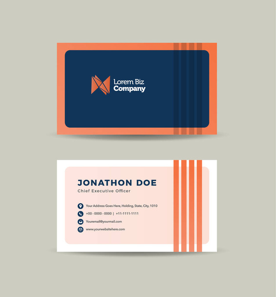 Corporate Business Card Design or Visiting Card And Personal Business Card - Vektor, obrázek