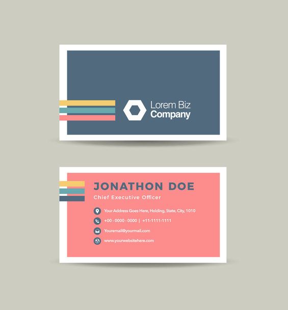 Corporate Business Card Design or Visiting Card And Personal Business Card - Vector, Image