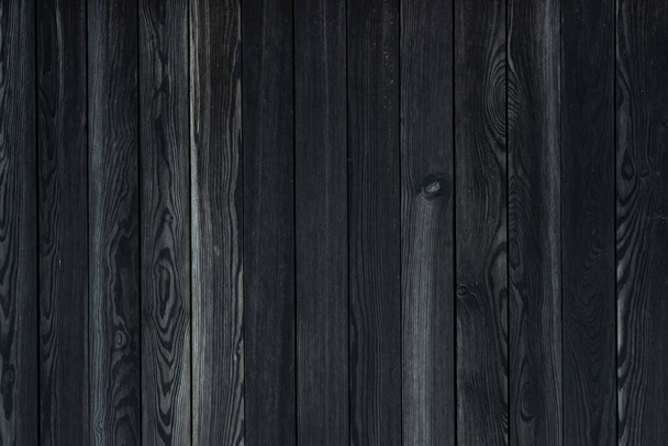 Black wooden background texture wall board floor timber old - Photo, Image