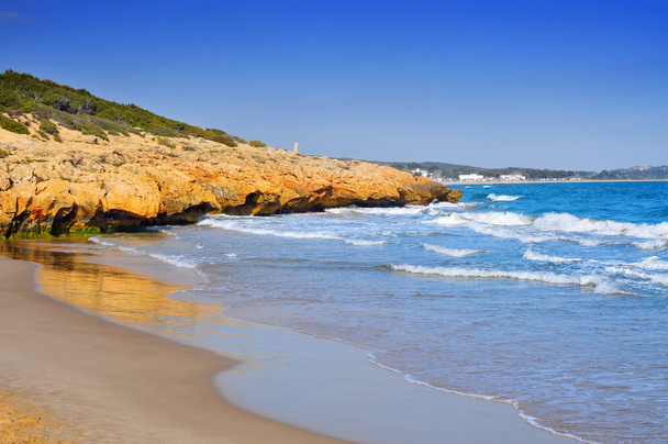romana пляжу Кала у місті Таррагона, Іспанія - Фото, зображення