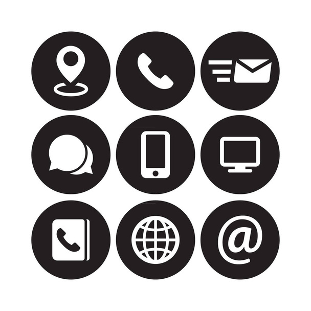 Contactez-nous symbole pour votre conception de site Web, logo, application, interface utilisateur - Vecteur, image