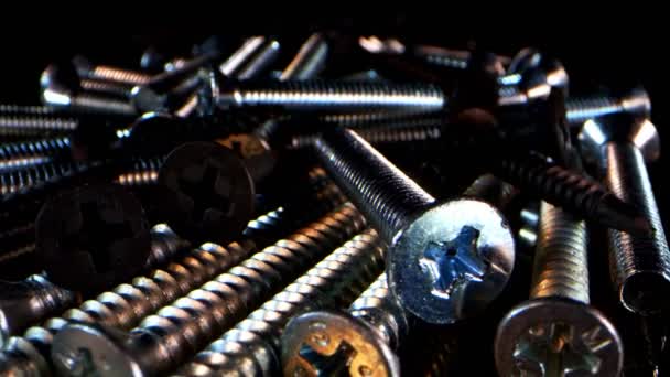 Stainless Steel Bolts Screws Nails  - Footage, Video