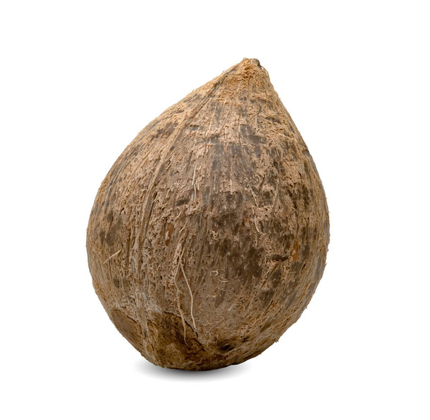 Leche de coco fruta tropical aislada sobre fondo blanco - Foto, imagen