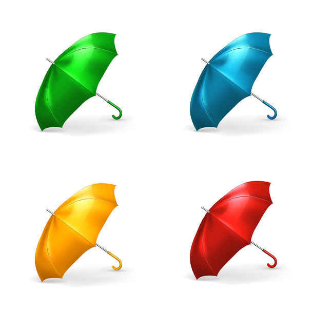 Umbrella, vector illustration set - Vektör, Görsel