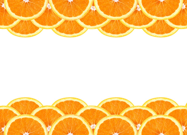 slice of orange isolated on white background - Foto, immagini