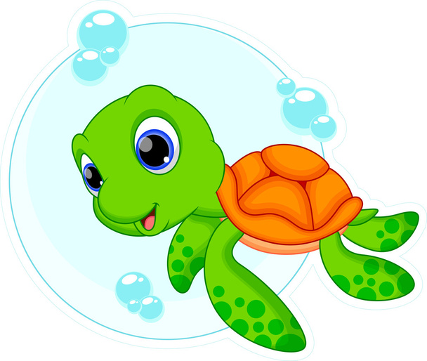 χελώνα κινουμένων σχεδίων - Διάνυσμα, εικόνα