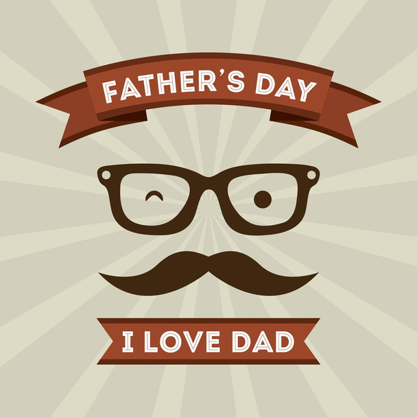 Fathers day - Vector, imagen