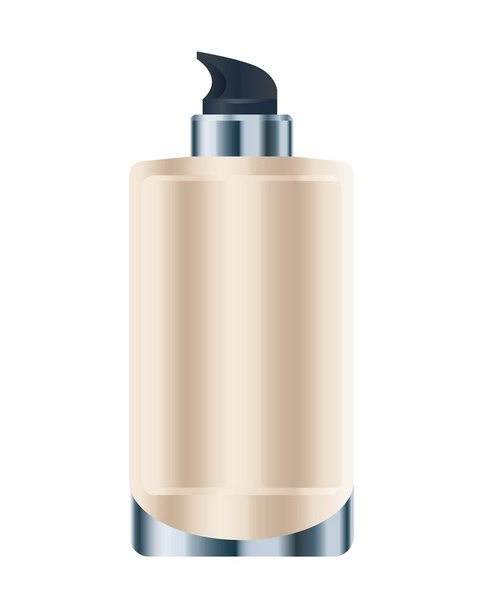produit bouteille de soins de la peau avec icône de capuchon pression - Vecteur, image