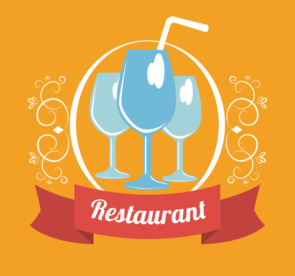 Restaurant design - Вектор, зображення