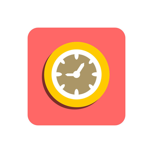 Clock Flat Icon - Vector, Image