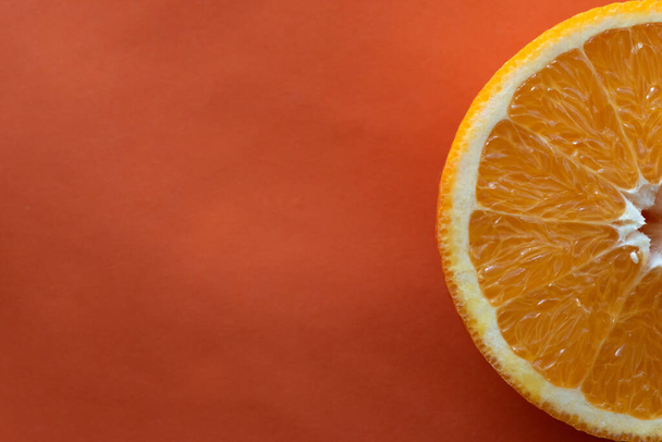 fruits orange sur le fond, concept d'alimentation saine, espace vide pour le texte - Photo, image