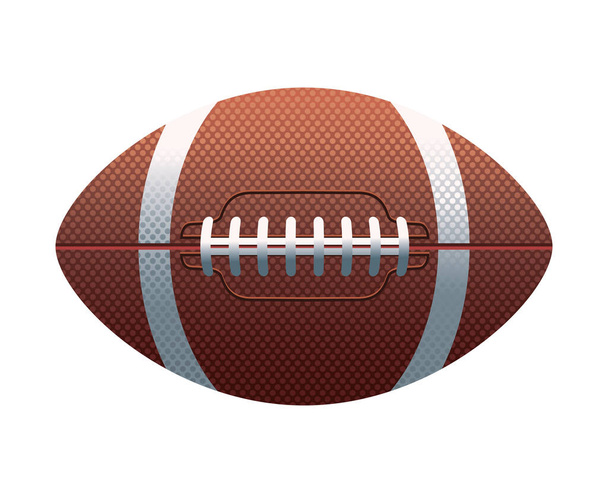 american football sport equipment icon - Vector, Image