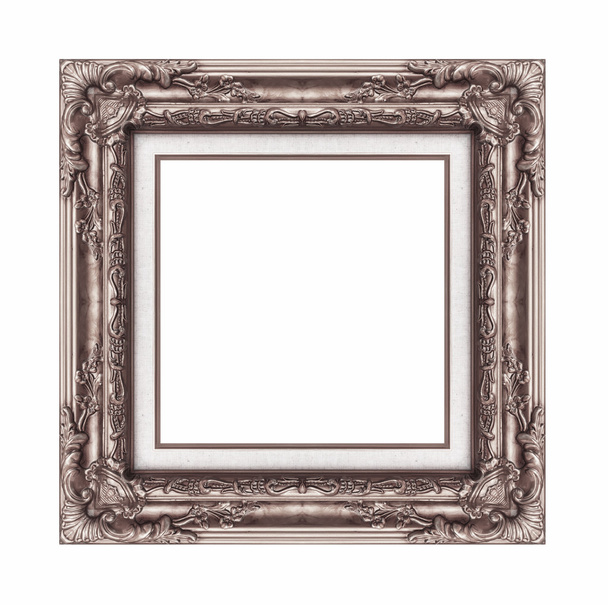 Vintage golden frame with blank space, with clipping path - Photo, Image