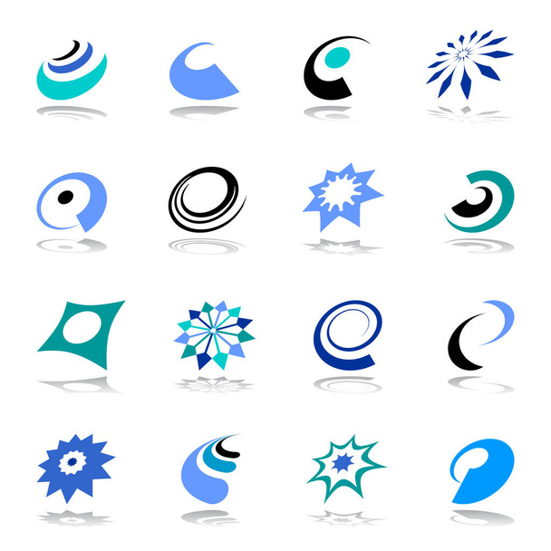 Design elements set. Abstract icons. Vector art. - Vector, Image