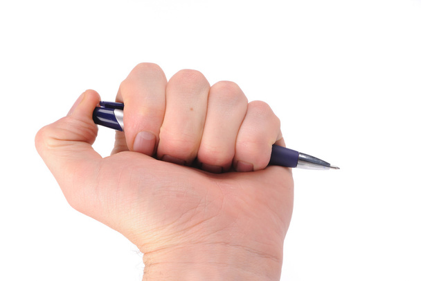 mão com caneta - Foto, Imagem