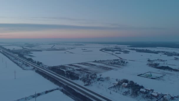 冬の道と畑 - 映像、動画