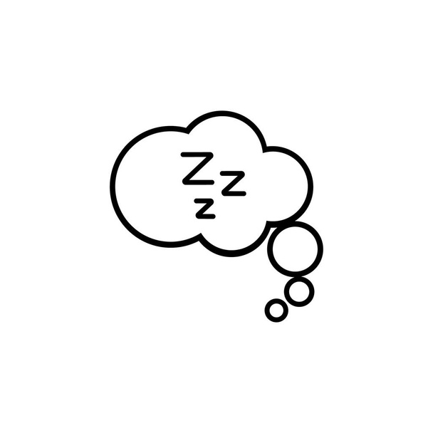 Thought bubble icon on white background - ベクター画像